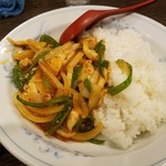 麗紅 - 鶏ピー飯