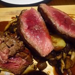 レストランユニック - イタリア産ロバのランプ肉のステーキ