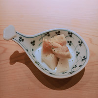 鮨 かわの - 無花果と梨の胡麻和え