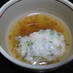 御やど 清水屋 - 白身魚に山芋　梅あんソース