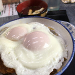 おかき屋　辰心 - 岡田のカツ丼(税込630円)(2017.08現在)