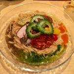 饗 くろ喜 - くろ㐂の夏麺第7弾「冷やしカレーそば」1100円