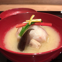 祇園 にし - 蟹真薯の白味噌椀