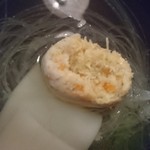 坐忘林 - 毛蟹だらけ の しんじょ ❣️   白樺大根     口柚  