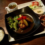 Hajime Kafe - 【季節限定ランチ】かぼちゃのきんぴらが美味しすぎ!!もっと山盛りで食べたいくらいです♪