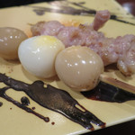 名古屋コーチン 堀江 - 半熟うずら　塩