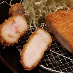 ふくとん - 2017/7 厚切りとんかつ定食1500円