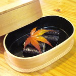 陸女鮨 - 鉄砲。山葵を入れた干瓢巻