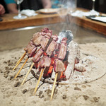 柳家 - 尾長鴨（今日は海鴨ではなく、淡水系）の串焼き