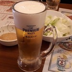 旨唐揚げと居酒メシ ミライザカ - プレミアムモルツ・お通し