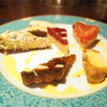 プールトワ - ランチコース 1820円 のデザート6種盛り合わせ