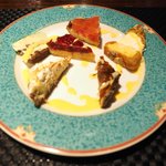 プールトワ - ランチコース 1820円 のデザート6種盛り合わせ