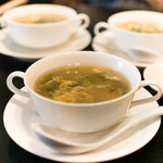 開化亭 - 蜆、冬瓜と玉子のスープ