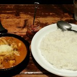 野菜を食べるカレーcamp - 鶏挽肉とキノコの南インド風カレー：990円