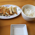 麺工房政木屋 - “餃子とご飯”３８０円
