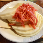 宇ち多゛ - だいこん しょうがのっけて お酢