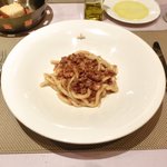 Giglio - パスタ+前菜+デザート 1680円 の岩手産白金豚を白ワインで煮込んだソース シエナ伝統のパスタ ”イ・ピーチ”