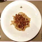 Giglio - パスタ+前菜+デザート 1680円 の岩手産白金豚を白ワインで煮込んだソース シエナ伝統のパスタ ”イ・ピーチ”