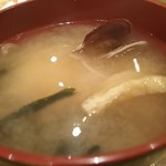 Restaurant Harel - 帆立の稚貝の味噌汁です