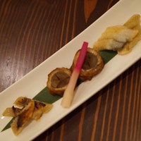入谷鬼子母神門前のだや - うなぎ珍味三点盛り(1,650円)