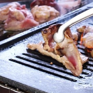 Yakiniku (Grilled meat) style yakitori that we grill ourselves!