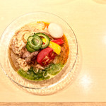 饗 くろ喜 - ＜2017年08月再訪＞冷やしカレーそば・1,100円