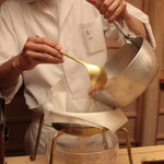 木山 - ⑤出汁ライブ●鰹節マグロ節昆布の出汁