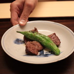 木山 - ●フィレ肉 鷹ヶ峰唐辛子炭焼き