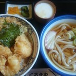 くるまや - 小海老と野菜の天丼ランチ(税込890円)