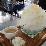 埜庵 - 白桃みるく+白玉