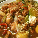 辰家 - 安東人参チムタッ（鶏肉のピリ辛蒸し焼き）