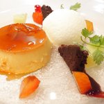 Giglio - パスタ+前菜+デザート 1900円 のプリン、ヨーグルトアイス、ガトーショコラ盛り合わせ