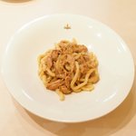 Giglio - パスタ+前菜+デザート 1900円 の千葉産地養鶏肉を白ワインで煮込んだソース シエナ伝統のパスタ "イ・ピーチ"