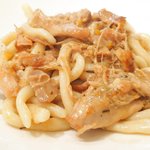 Giglio - パスタ+前菜+デザート 1900円 の千葉産地養鶏肉を白ワインで煮込んだソース シエナ伝統のパスタ "イ・ピーチ"