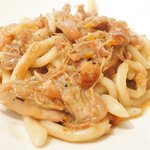 Giglio - パスタ+前菜+デザート 1900円 の千葉産地養鶏肉を白ワインで煮込んだソース シエナ伝統のパスタ "イ・ピーチ"