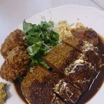 洋食クアトロ - ビフカツ+コロッケ2個