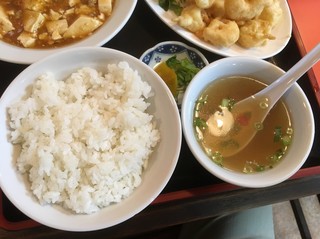 Houmeishiyun - 定食のライスとスープ