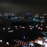 鉄板焼 銀杏 - デザート席からの夜景