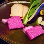 鉄板焼 銀杏 - 神戸牛と米沢牛のサーロイン