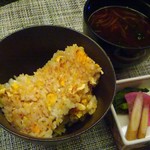 鉄板焼 銀杏 - ガーリックライス