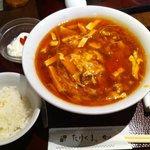 中国料理 たけくま - 酸辣湯麺　900円