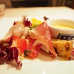 Giglio - パスタ+前菜+ドルチェ 1900円 の前菜盛り合わせ