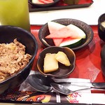 Sukiya - 1708_Sukiya-すき家-MOI_すき膳＠56,363Rp+牛丼大盛＠10,000Rp 