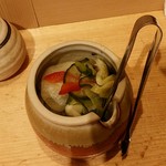 食彩一番 - 【ランチ】卓上のお新香