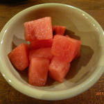 オーパスワン＆メノ モッソ - スイカのレモンかけ