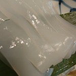 つりや - 長崎産の剣先イカ造り