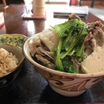 下地そば - 骨汁