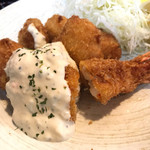 矢田かつ - 大きなえびフライと貝柱ホタテフライ