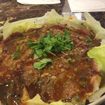 幸せ中国料理　ローズ上海 - 水煮肥牛。和牛もも肉の辣油しゃぶしゃぶ