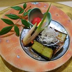 彩懐石 わらび高砂 - かます、しょうが、ミニトマト